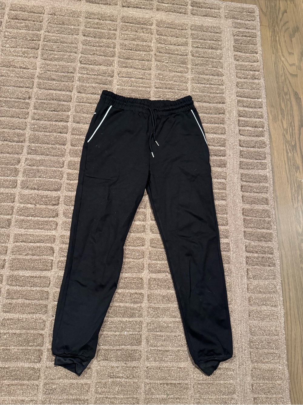 Prada Black Zip-Front Bomber Jacket with White Piping - Picture 4 of 6